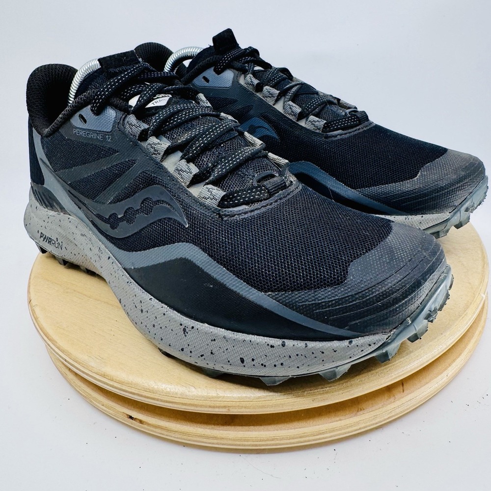 Saucony Peregrine 13 Shoes Women's 7 Black Trail Running Sneakers S10737-05 - Picture 3 of 9